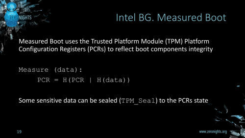 Slide shows how BG uses "measurements"