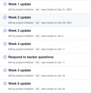List of GitHub Issues in Batch #3