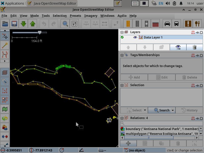 Screenshot of the JOSM application showing a pop-up window titled "Select target layer" and a "Merge layer" button is highlighted.