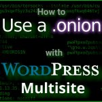 How to use a .onion with Wordpress Multisite